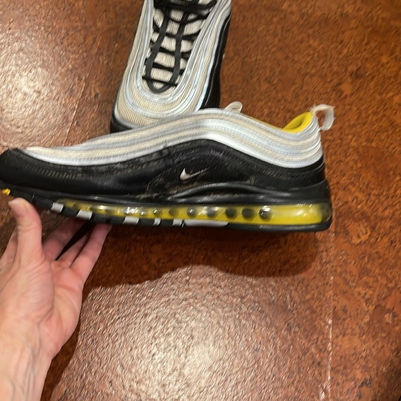 Nike Airmax 97 black yellow size 11.5 - Picture 4 of 8